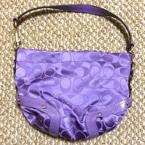Purple Coach purse